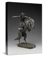 Bronco Buster, 1898 (Bronze)-Frederic Remington-Stretched Canvas