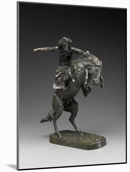 Bronco Buster, 1898 (Bronze)-Frederic Remington-Mounted Giclee Print
