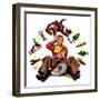 "Bronco Buster on Butt,"June 29, 1935-Edgar Franklin Wittmack-Framed Giclee Print