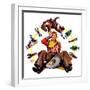 "Bronco Buster on Butt,"June 29, 1935-Edgar Franklin Wittmack-Framed Giclee Print