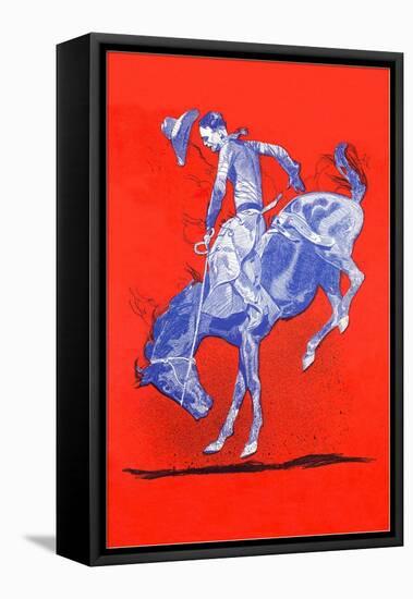 Bronco Buster-null-Framed Stretched Canvas