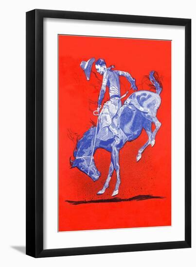 Bronco Buster-null-Framed Art Print