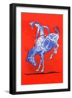 Bronco Buster-null-Framed Art Print