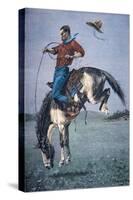 Bronco-Buster-Frederic Sackrider Remington-Stretched Canvas