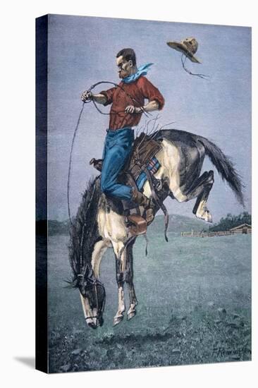 Bronco-Buster-Frederic Sackrider Remington-Stretched Canvas