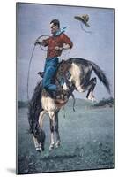 Bronco-Buster-Frederic Sackrider Remington-Mounted Giclee Print