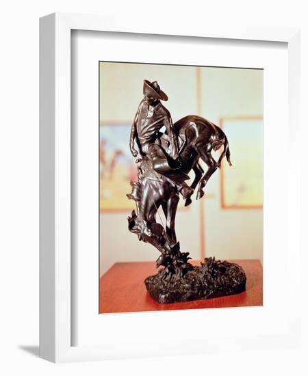 Bronco-Buster-Frederic Sackrider Remington-Framed Giclee Print