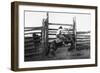 Bronco Busting-L.a. Huffman-Framed Art Print