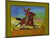 Bronco Cowboy-null-Mounted Giclee Print