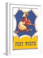 Bronco Rider, Fort Worth, Texas-null-Framed Art Print