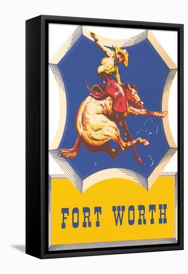 Bronco Rider, Fort Worth, Texas-null-Framed Stretched Canvas