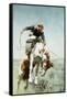 Bronco Rider-William Herbert 'Buck' Dunton-Framed Stretched Canvas