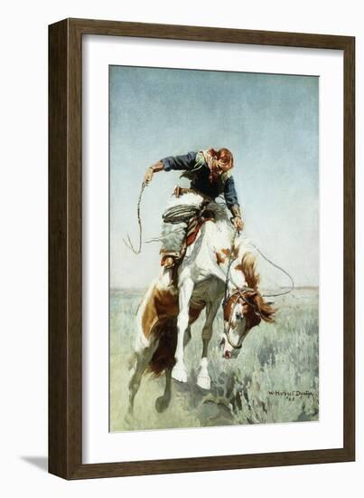 Bronco Rider-William Herbert 'Buck' Dunton-Framed Giclee Print