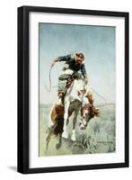 Bronco Rider-William Herbert 'Buck' Dunton-Framed Giclee Print