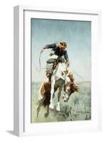 Bronco Rider-William Herbert 'Buck' Dunton-Framed Giclee Print