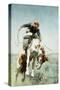 Bronco Rider-William Herbert 'Buck' Dunton-Stretched Canvas