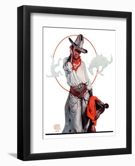 "Bronco Toss,"October 10, 1925-Edgar Franklin Wittmack-Framed Giclee Print