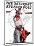 "Bronco Toss," Saturday Evening Post Cover, October 10, 1925-Edgar Franklin Wittmack-Mounted Giclee Print