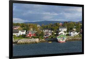 Bronnoysund, Norway, Colorful Fishing Houses and Homes from Water-Bill Bachmann-Framed Photographic Print