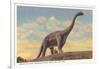 Brontosaurus, Dinosaur Park, Rapid City, South Dakota-null-Framed Art Print