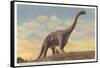 Brontosaurus, Dinosaur Park, Rapid City, South Dakota-null-Framed Stretched Canvas