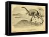 Brontosaurus Excelsus-Joseph Smit-Framed Stretched Canvas