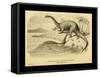 Brontosaurus Excelsus-Joseph Smit-Framed Stretched Canvas