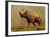 Brontotherium, a Family of Extinct Mammals-null-Framed Art Print