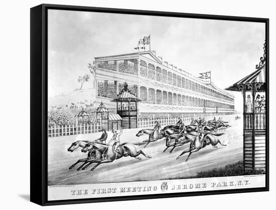 Bronx: Horse Race, 1866-null-Framed Stretched Canvas
