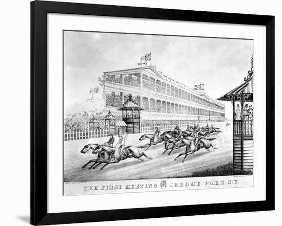 Bronx: Horse Race, 1866-null-Framed Giclee Print