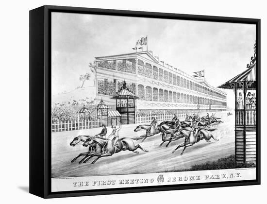 Bronx: Horse Race, 1866-null-Framed Stretched Canvas