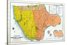 Bronx Index Map-null-Stretched Canvas