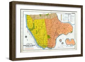 Bronx Index Map-null-Framed Giclee Print