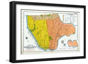 Bronx Index Map-null-Framed Giclee Print