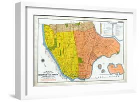 Bronx Index Map-null-Framed Giclee Print