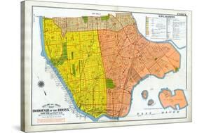 Bronx Index Map-null-Stretched Canvas