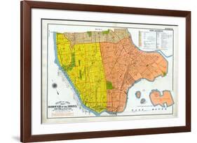 Bronx Index Map-null-Framed Giclee Print