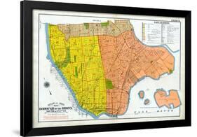 Bronx Index Map-null-Framed Giclee Print