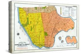Bronx Index Map-null-Stretched Canvas
