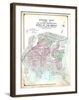 Bronx Zoning Map-null-Framed Giclee Print