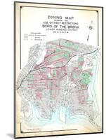 Bronx Zoning Map-null-Mounted Premium Giclee Print