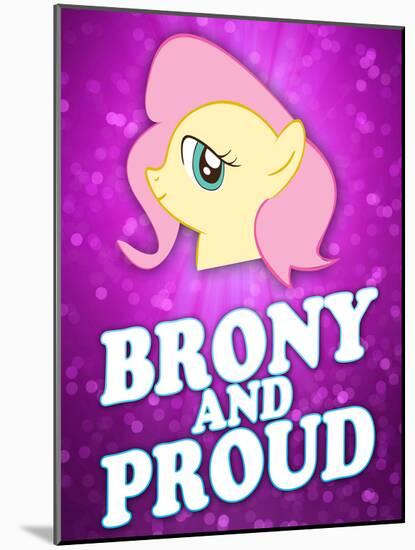 Brony and Proud Pony-null-Mounted Poster