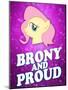Brony and Proud Pony-null-Mounted Poster