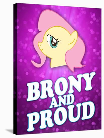 Brony and Proud Pony-null-Stretched Canvas