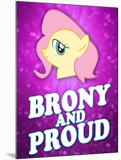 Brony and Proud Pony-null-Mounted Poster