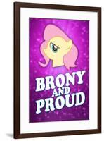 Brony and Proud Pony-null-Framed Art Print