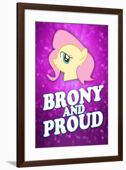 Brony and Proud Pony-null-Framed Art Print