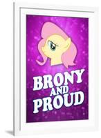 Brony and Proud Pony-null-Framed Art Print