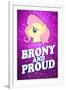 Brony and Proud Pony-null-Framed Art Print