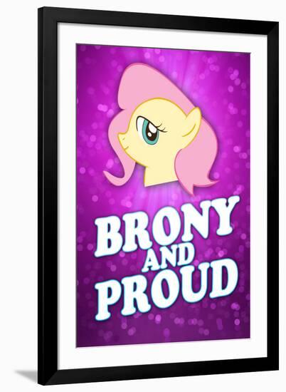 Brony and Proud Pony-null-Framed Art Print